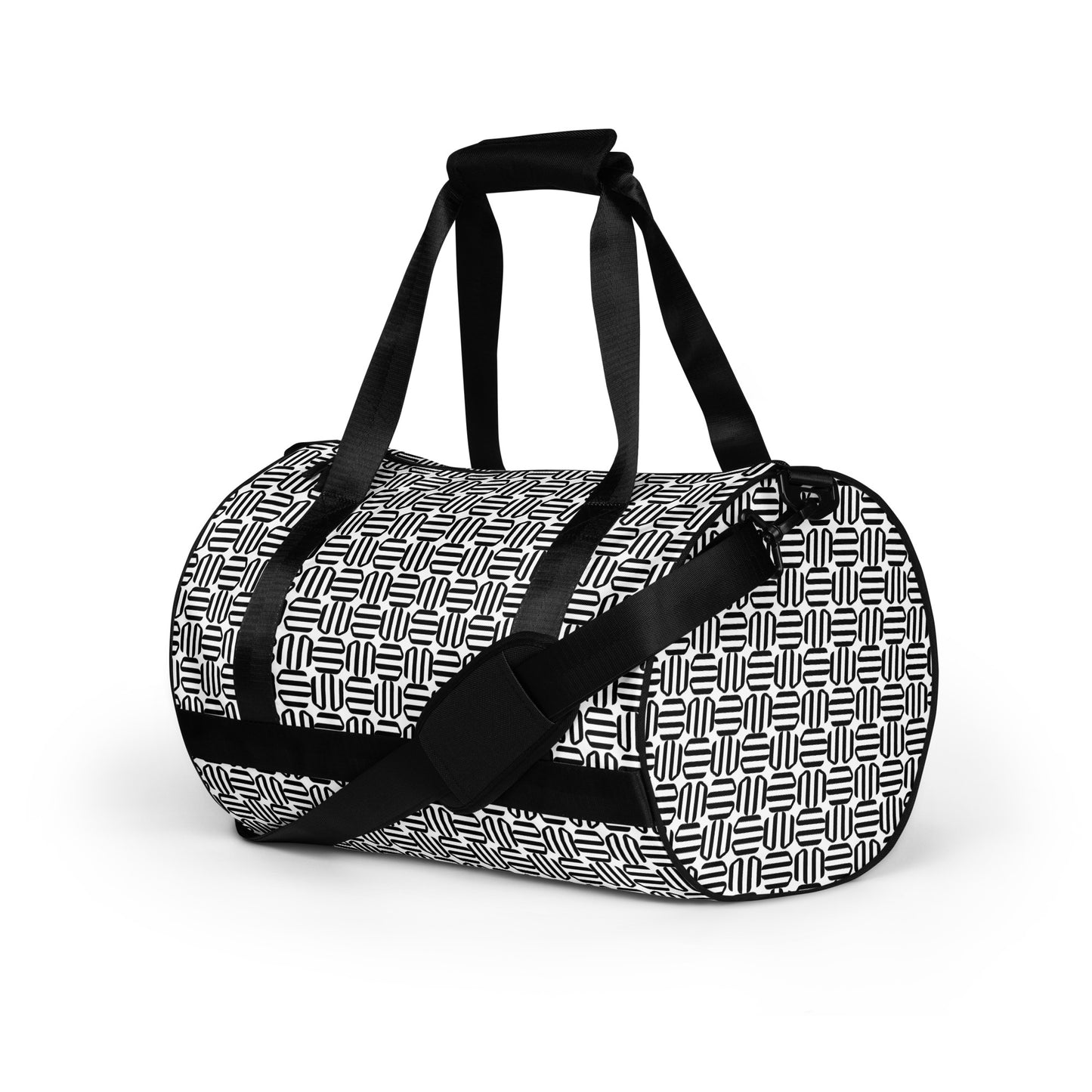 WE pattern All-over print gym bag