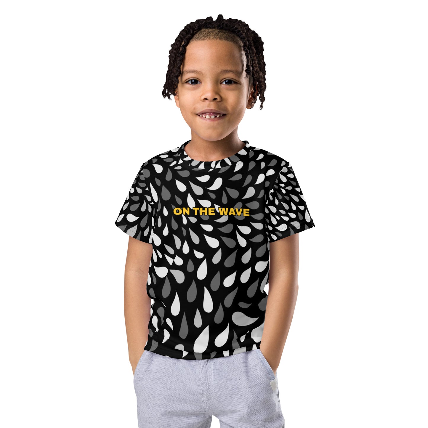 Kids on the wave crew neck t-shirt