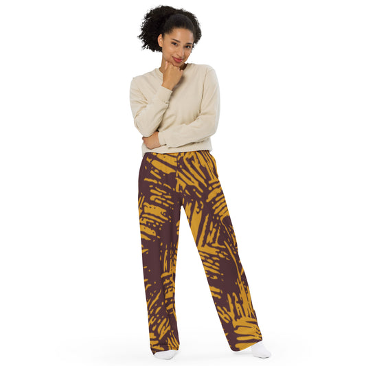 Jegede All-over print unisex wide-leg pants