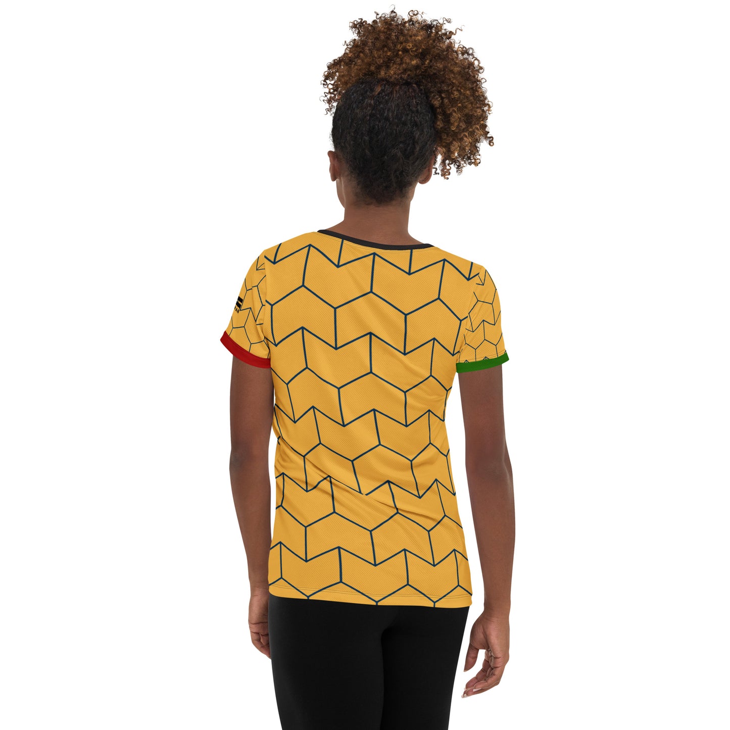 Birthright Ghana Print Women's Athletic T-shirt